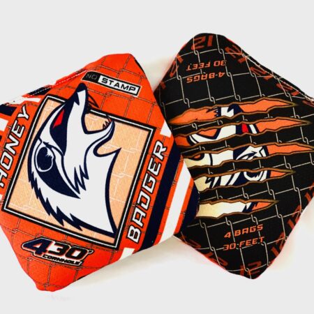 430 Honey Badger Cornhole Bag (Orange)