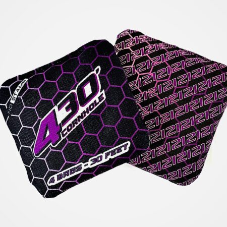 430 Honeycomb Cornhole Bag (Purple)