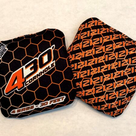 430 Honeycomb Cornhole Bag (Orange)