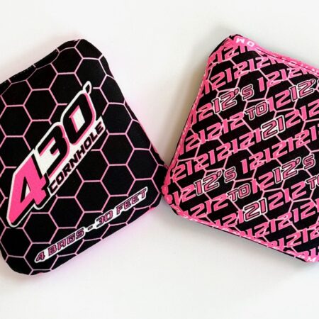 430 Honeycomb Cornhole Bag (HOT PINK)